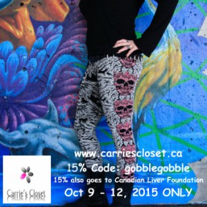 Carrie's Closet discount Oct 9 - 12, 2015